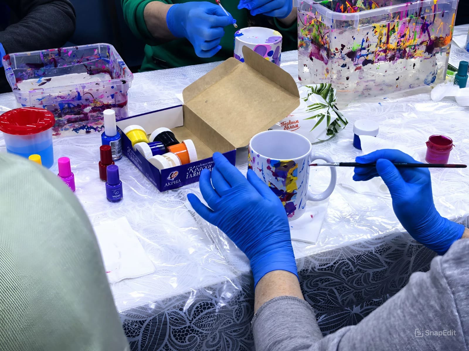 Мастер-класс по росписи кружек